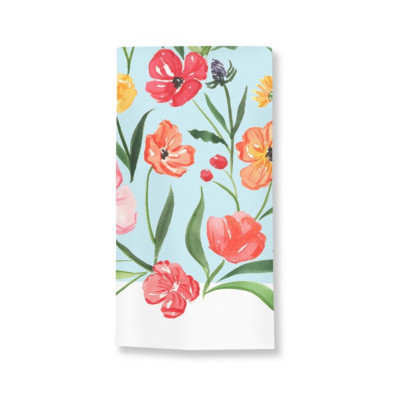 Bright Florals Tea Towel