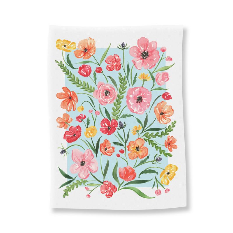 Bright Florals Tea Towel