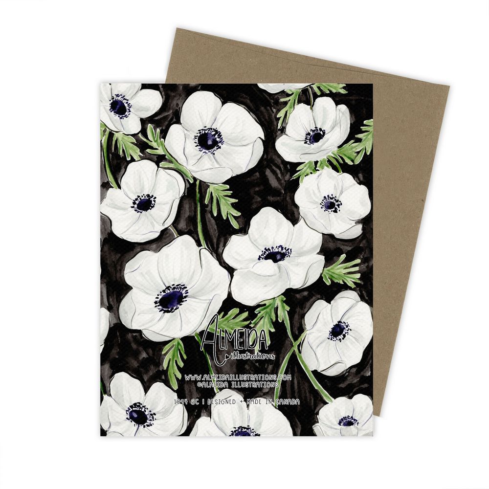 Anemones Florals Card