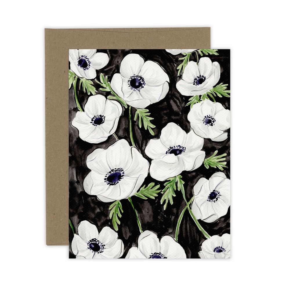 Anemones Florals Card