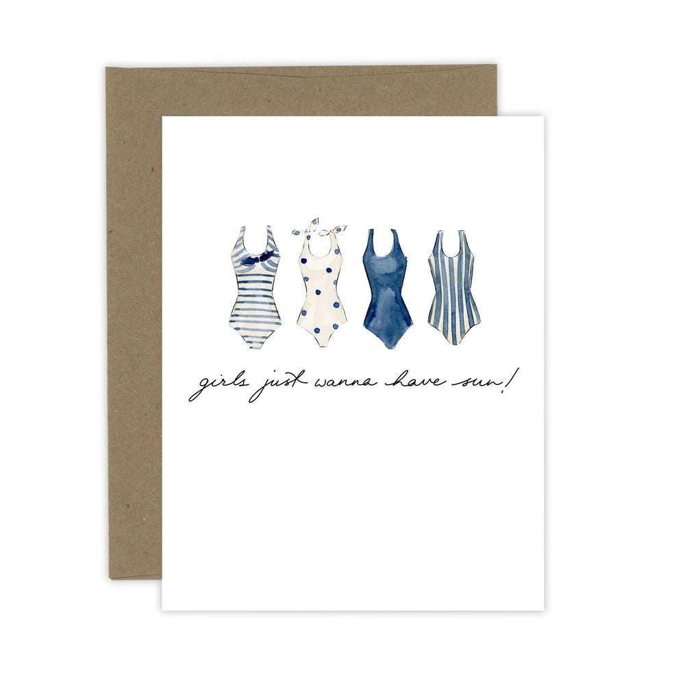 Girls Just Wanna Have Sun! Card