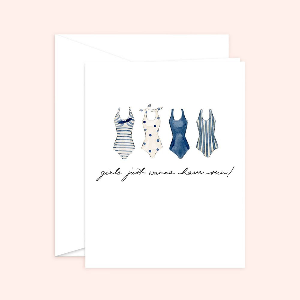 Girls Just Wanna Have Sun! Card