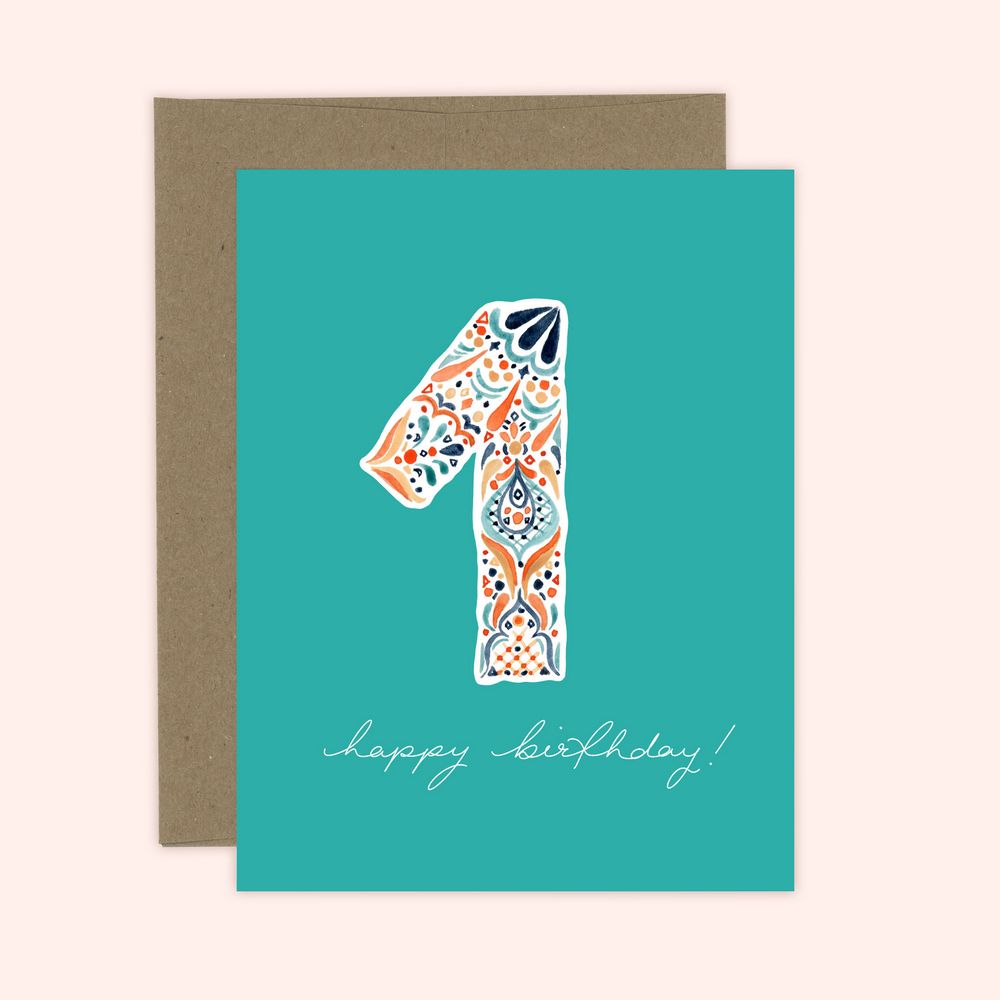 First Birthday Card