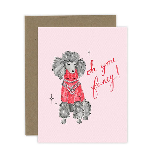 Oh You Fancy! Dog Card