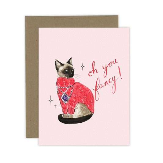 Oh You Fancy! Cat Card