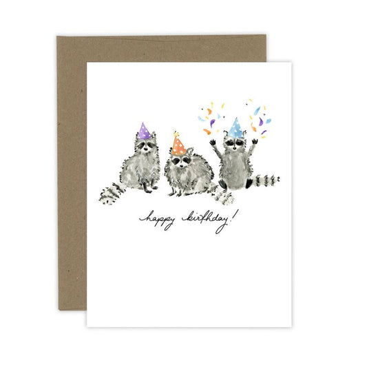 Birthday Raccoons Card