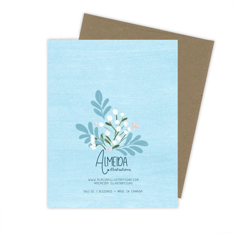 Just Married Floral Card