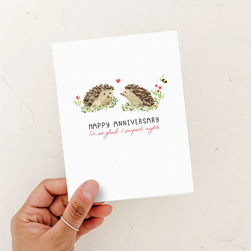 Happy Anniversary - Swiped Right Card