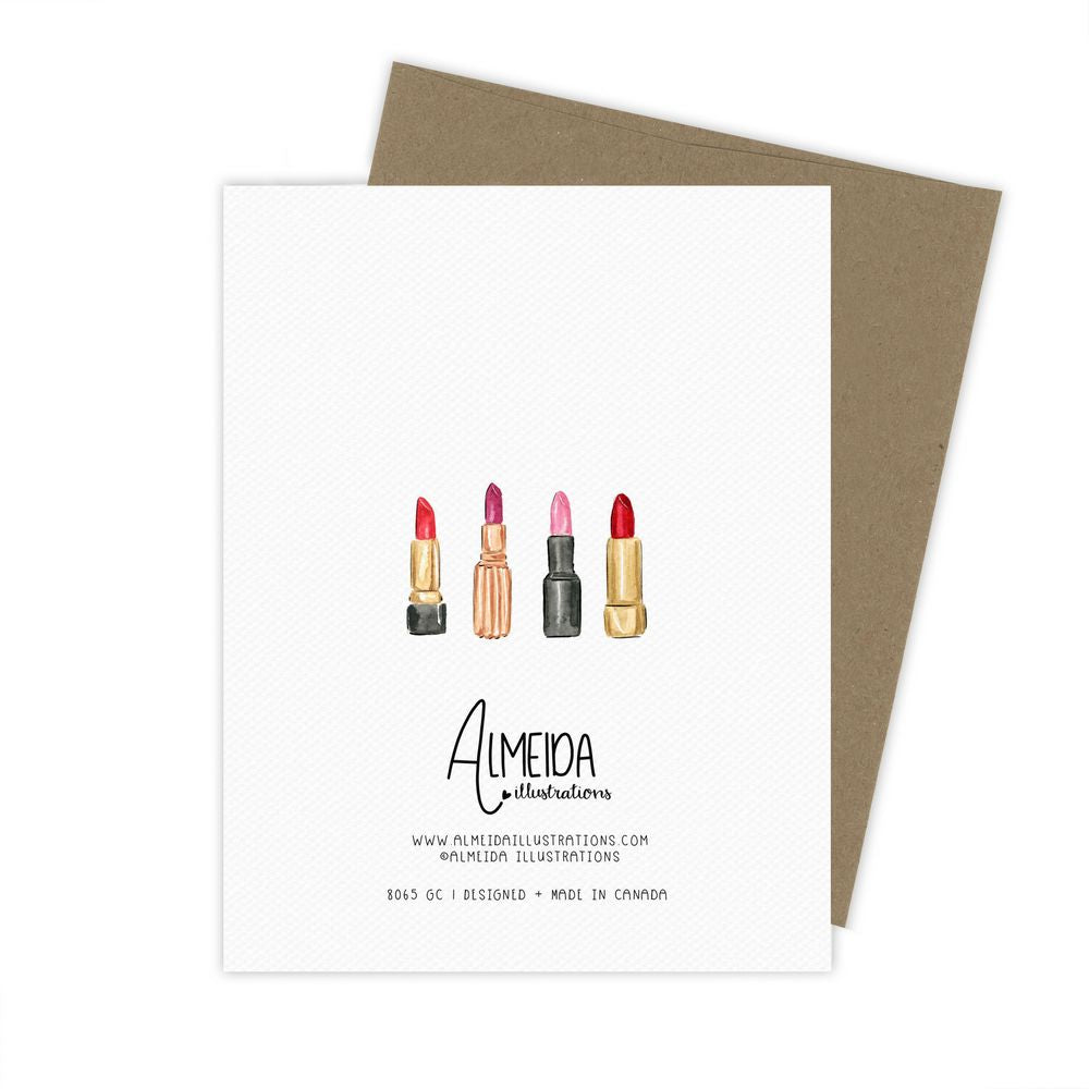 Lipstick Card