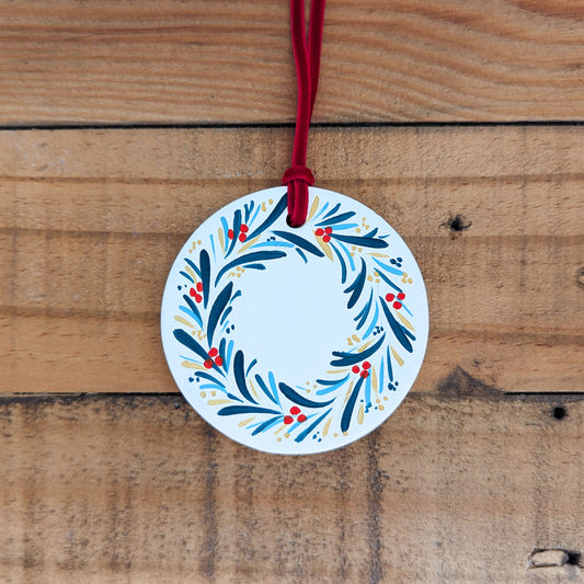 Green Winter Wreath Ornament