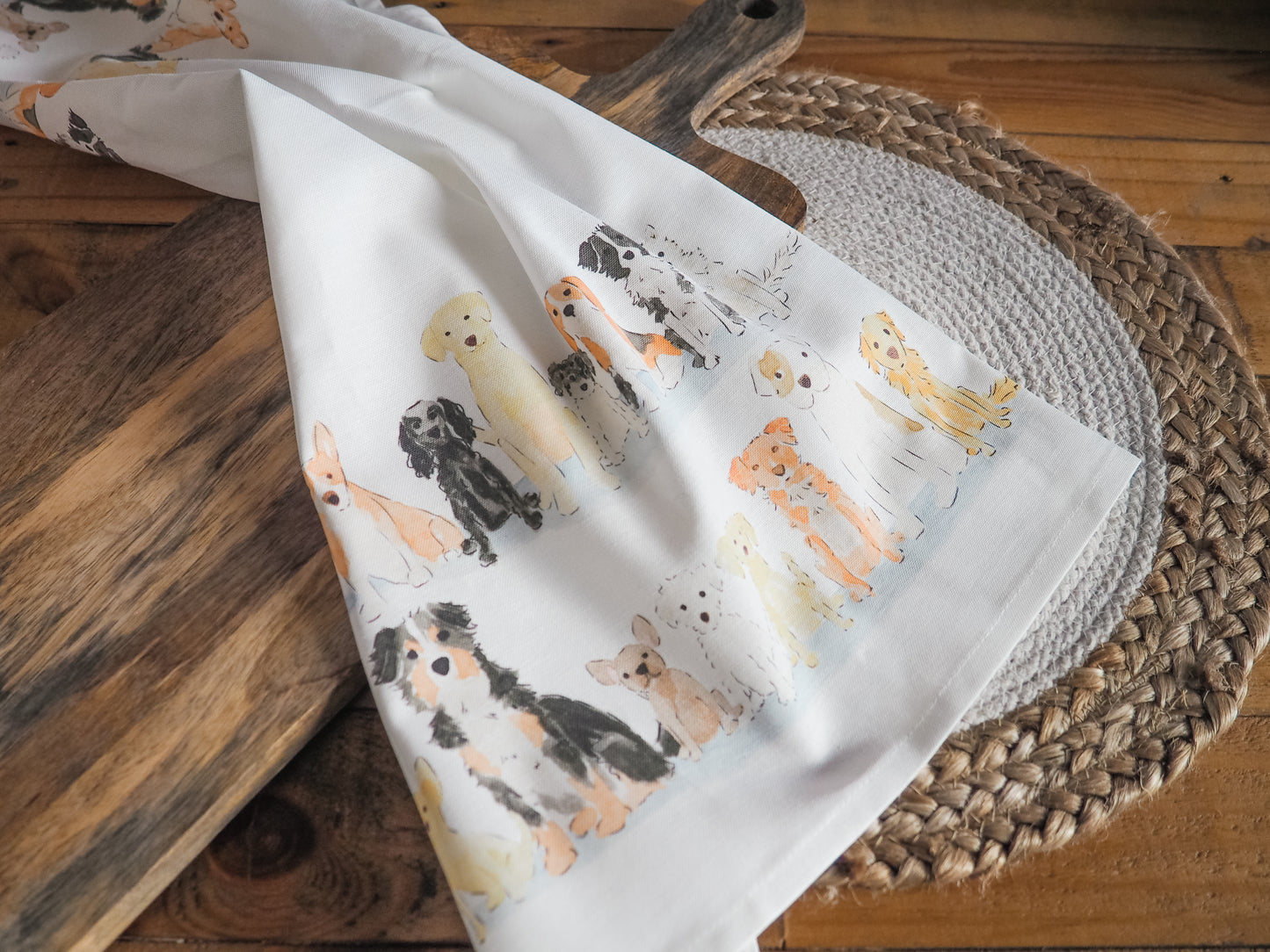 Pup Pack Tea Towel