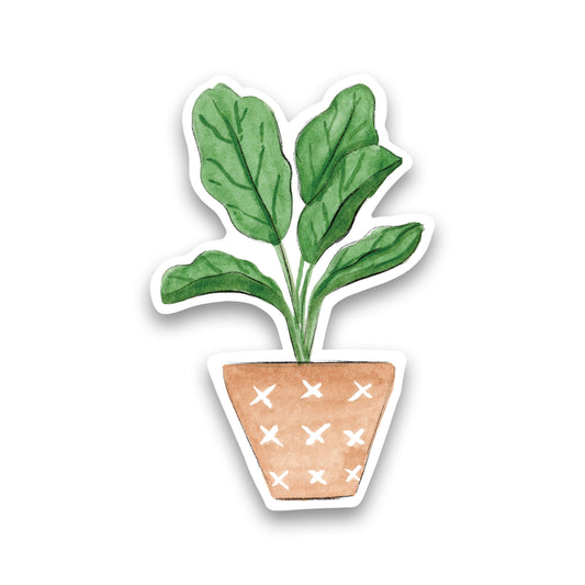 Vinyl Fiddle Leaf Fig Plant Sticker