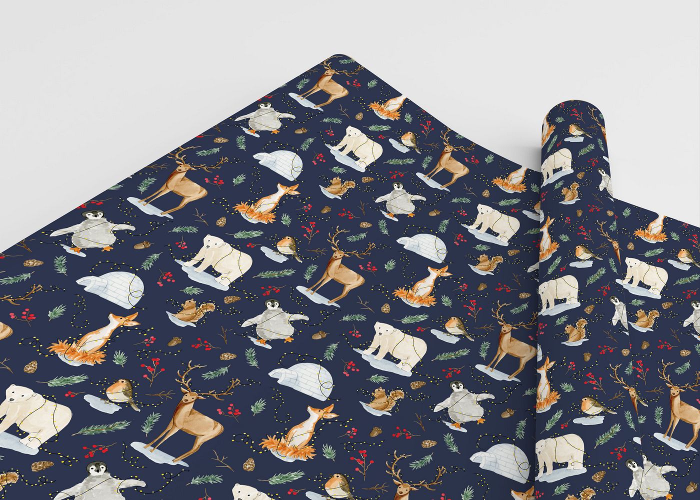 Festive Animals Gift Wrap