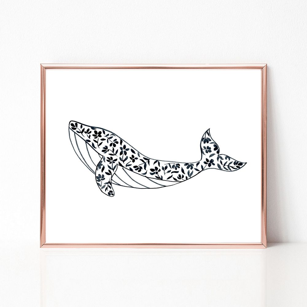 Floral Whale