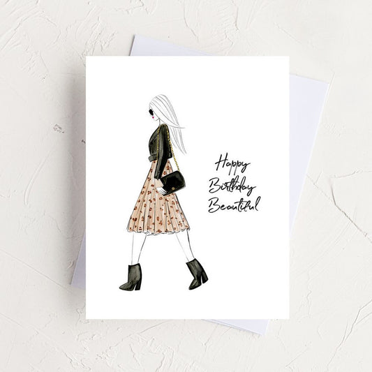 Happy Birthday Beautiful Greeting Card