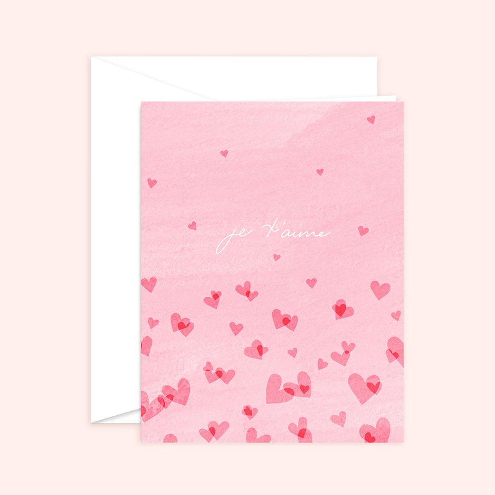 Je t'aime card