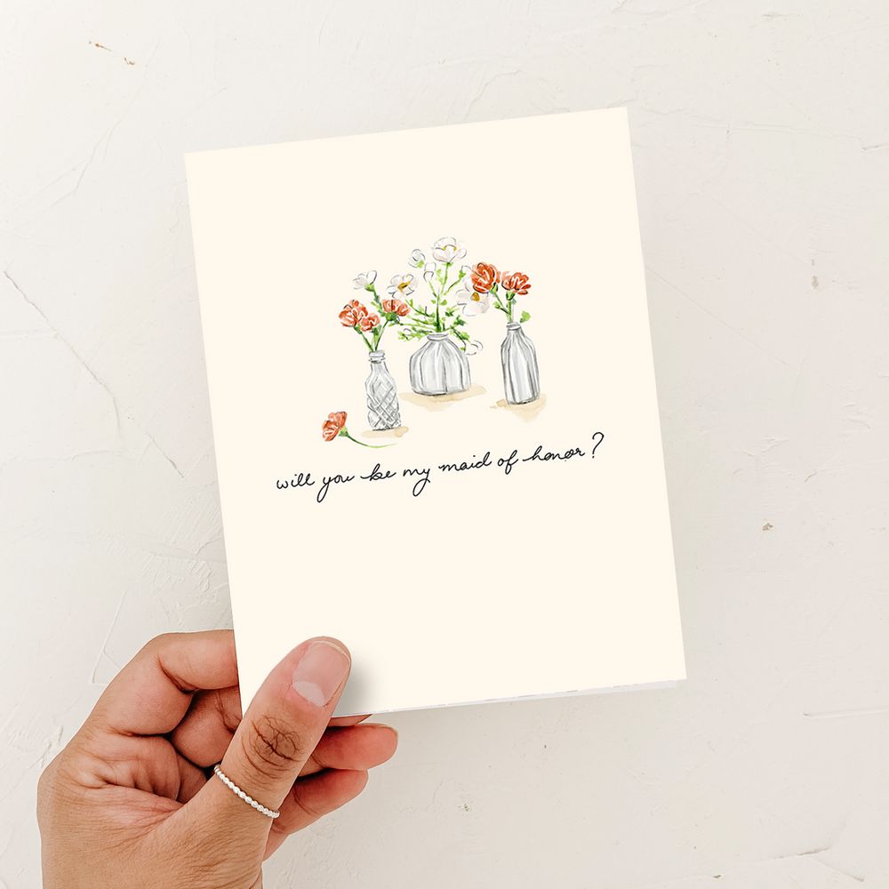 Will you be my Maid of Honor? card