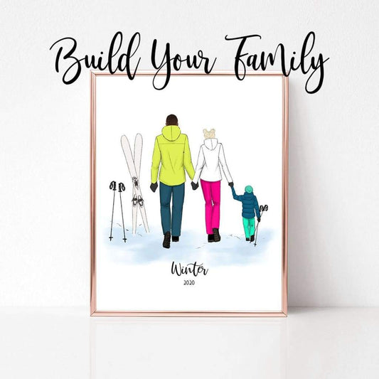 Build Your Family - Winter Edition - art print