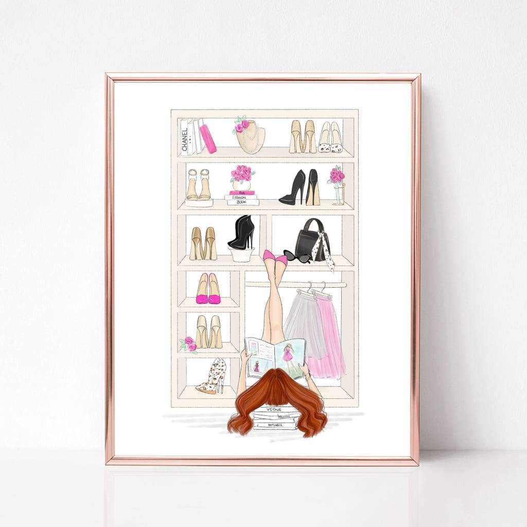 Fashion Closet Art Print vogue