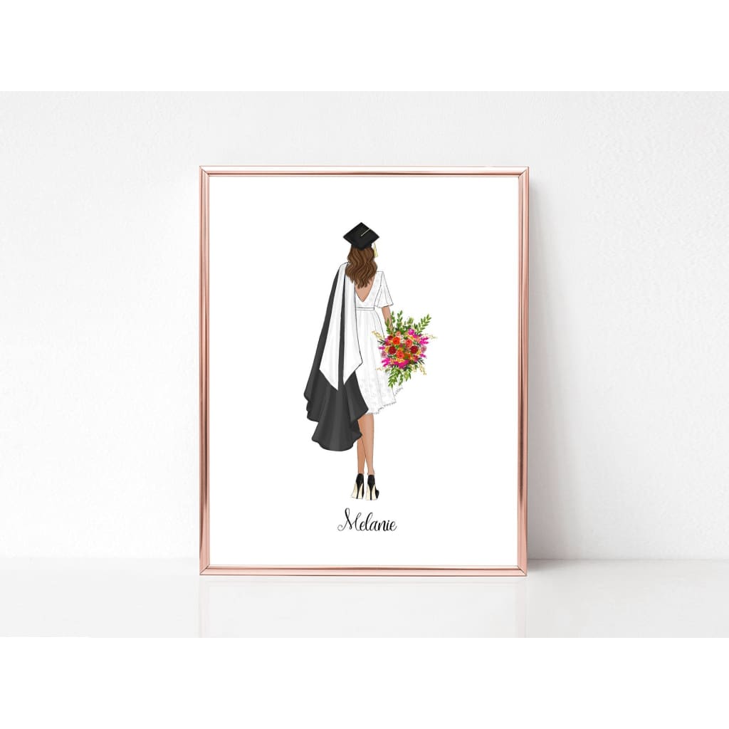 Graduation Girl - art print