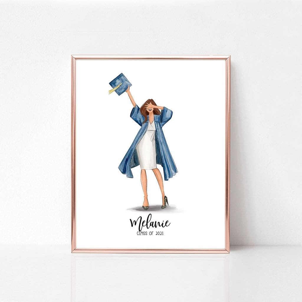 Graduation Girl II - art print