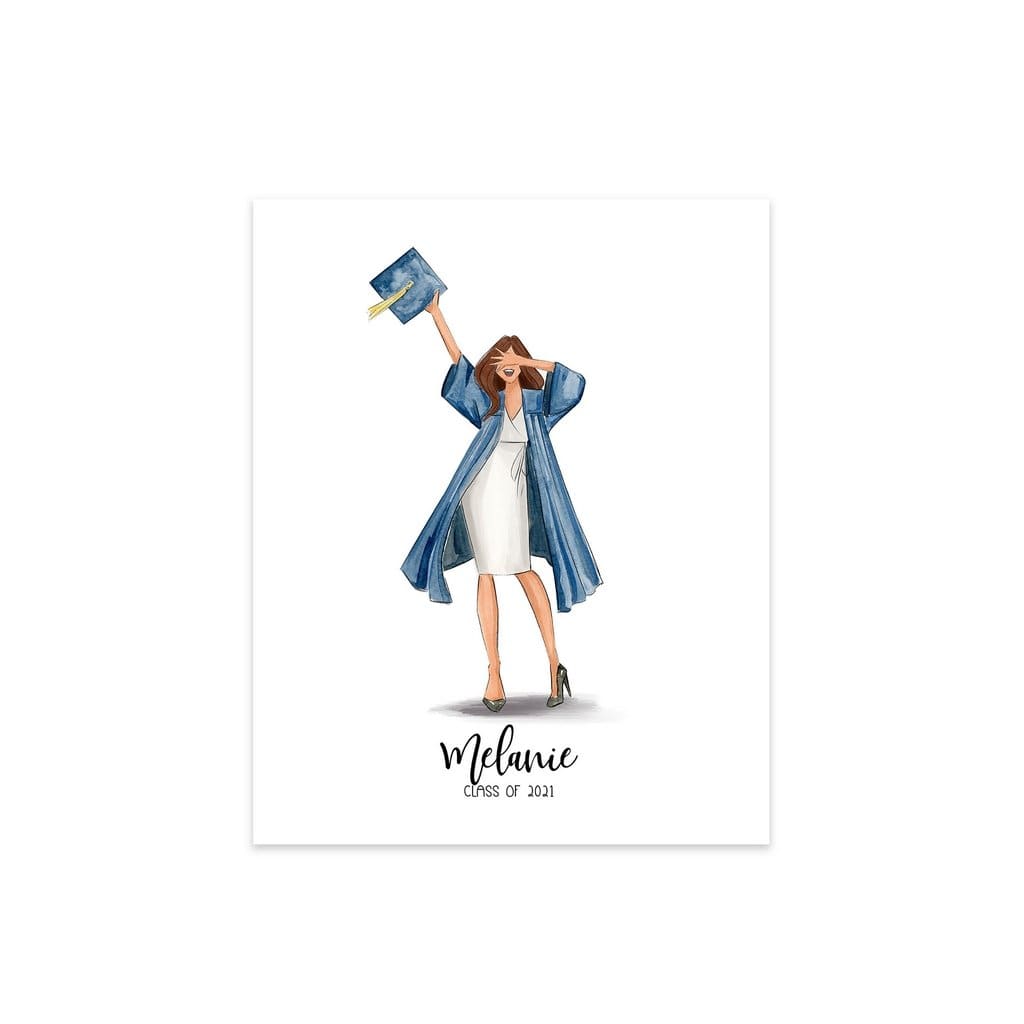 Graduation Girl II - art print