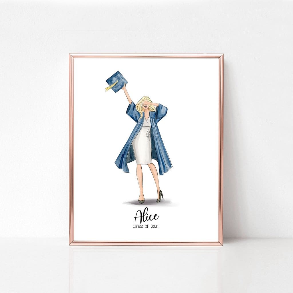 Graduation Girl II - art print