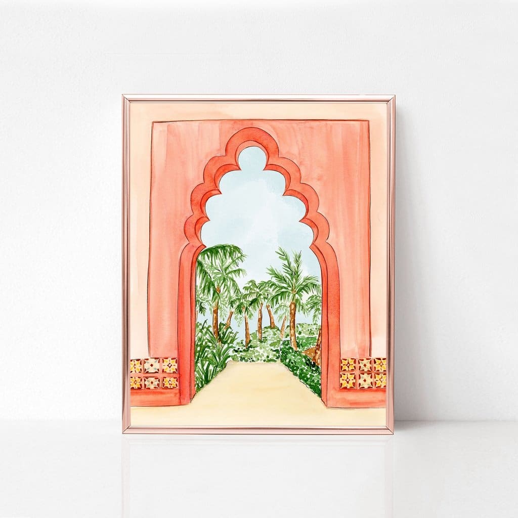 Palm Tree Oasis - art print