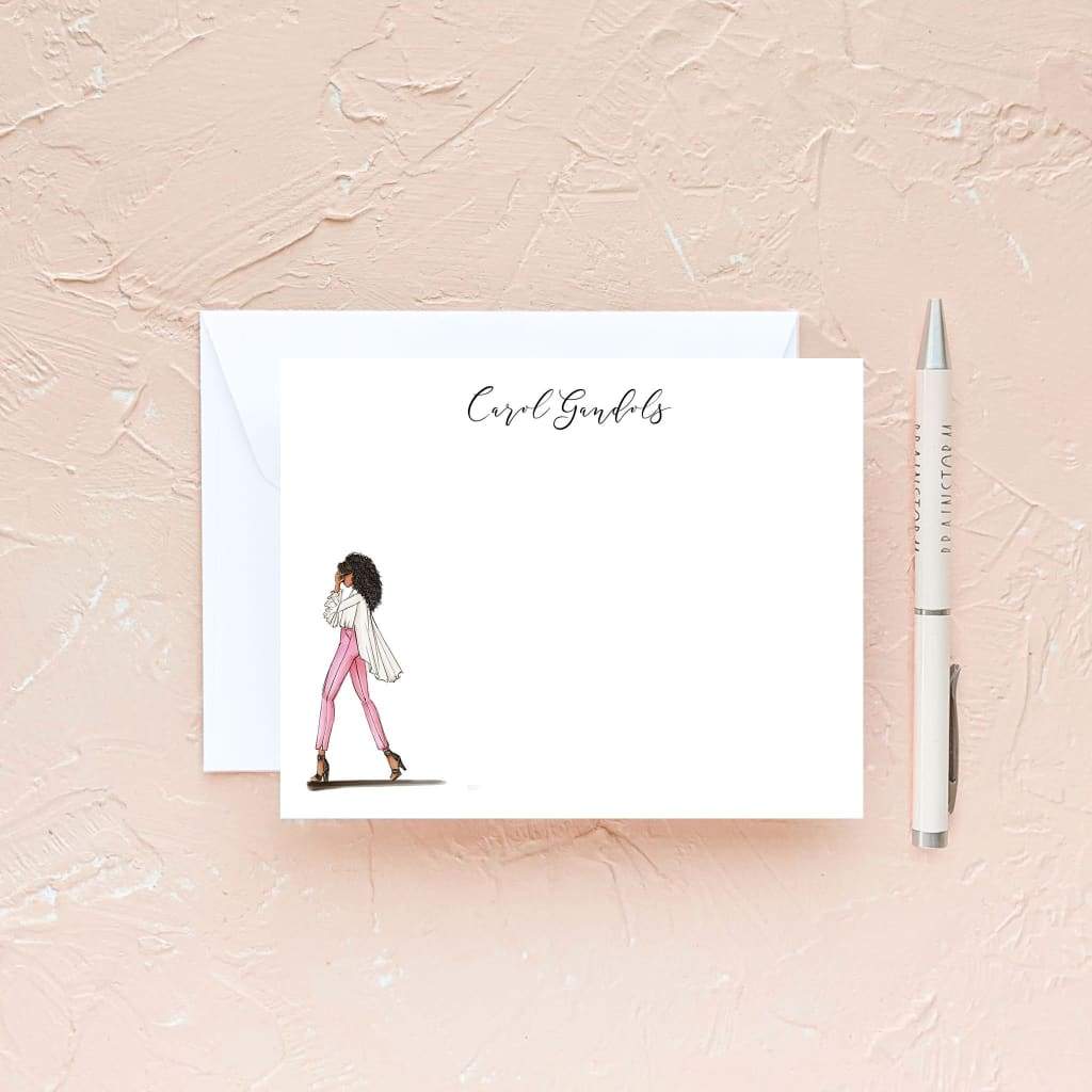 The Pink Runway Notecard