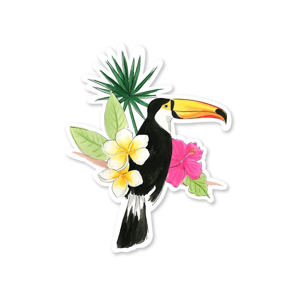 Pink Toucan Sticker